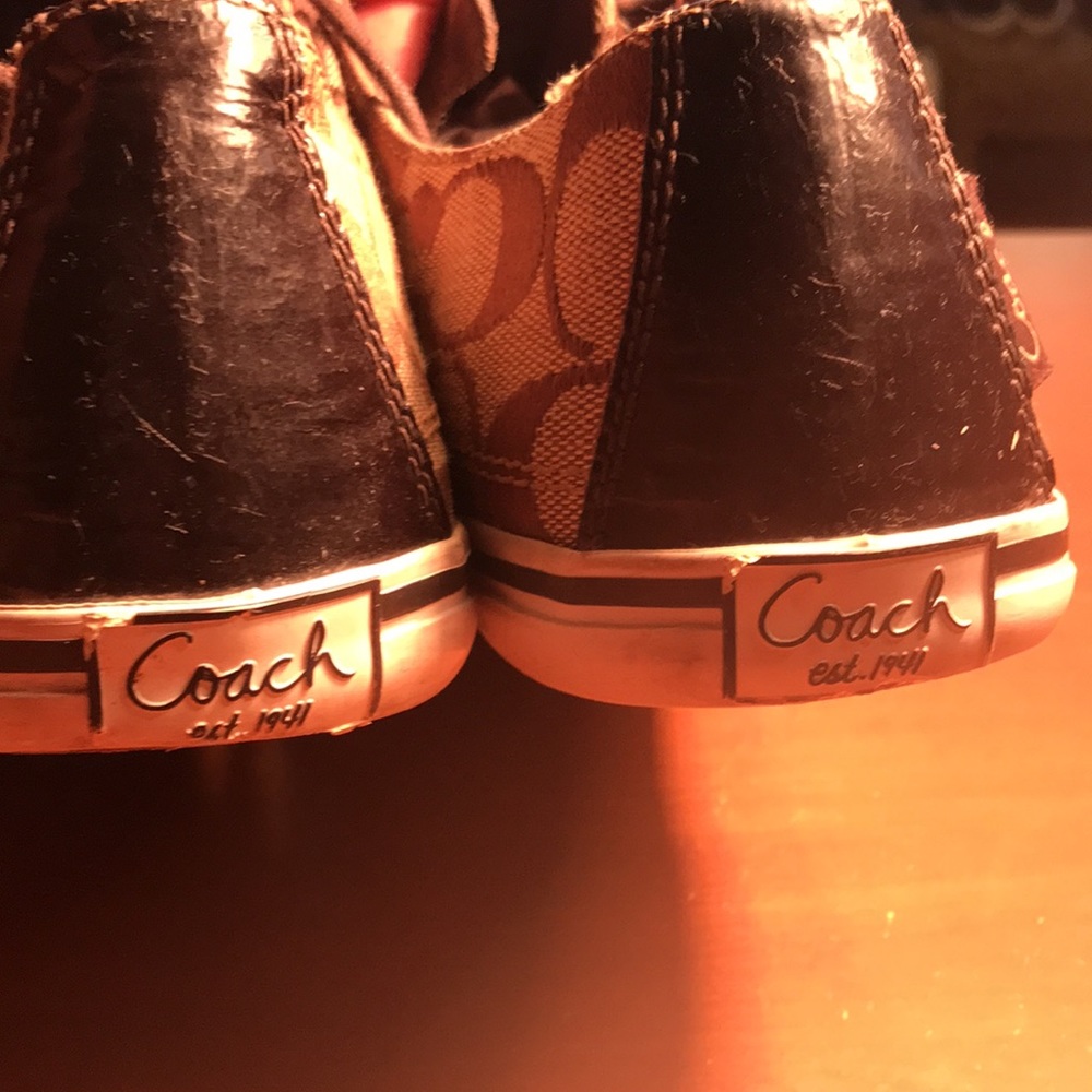 Authentic Stringless And Tattered Coach Sneakers - image 5